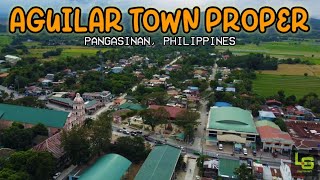 AERIAL SHOT  AGUILAR TOWN PROPER  PANGASINAN PHILIPPINES [upl. by Mal]