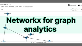 Networkx for graph analytics demo with examples [upl. by Farrish]