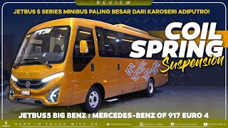 Jetbus 5 Series Minibus Paling Besar Dari Karoseri Adiputro  JETBUS5 BIG BENZ  COIL SPRING [upl. by Byler]