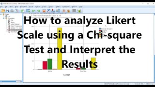 How to analyze Likert scale through chisquare tests and interpret the results [upl. by Ronnie]