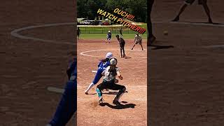 Softball Batters Rocket Hits Pitcher in Stunning Play [upl. by Murton]