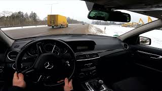 2013 MercedesBenz Cclass C 200 CDI 136 Hp POV Test Drive DRIVEWAVE1 [upl. by Enaoj]