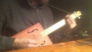 Derek Trucks Chevrolet on 3 String Cigar Box Guitar [upl. by Yelhak254]