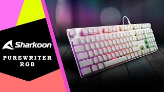 Sharkoon PureWriter RGB ⌨️ Niskoprofilowa klawiatura mechaniczna  Recenzja 4K [upl. by Devehcoy220]