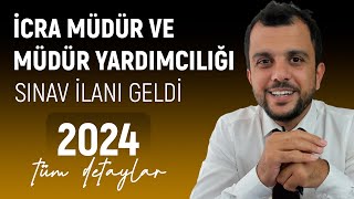 İcra Müdür ve Müdür Yardımcılığı Sınav Duyurusu  BAŞVURU KOŞULLARI  ÖNEMLİ icra hukuk adalet [upl. by Cally]