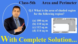 Class5th  Area amp Perimeter  Area and Perimeter  MCQ  Area of square and Rectangle [upl. by Artus]