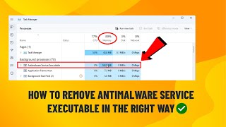 SOLVED  HOW TO REMOVE ANTIMALWARE SERVICE EXECUTABLE IN THE RIGHT WAY  2024 [upl. by Weyermann347]