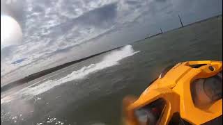 Seadoo GTI 130 and Seadoo RXTX 260 RS Sea Palling Norfolk UK [upl. by Kcire499]