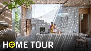 Built out of Earth and Debris this EcoFriendly Home is a Work of Art Home Tour [upl. by Camey]