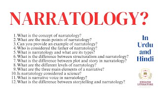 Narratology Element of Narratology Types of Narratology Voice inNarratology Level of Narratology [upl. by Australia340]