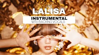 LISA  LALISA Instrumental with backing vocals  Lyrics [upl. by Marlane340]