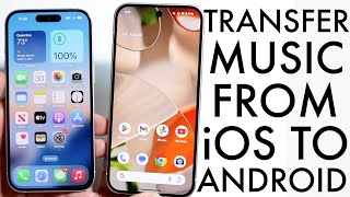 How To Transfer Music From iPhone To Android 2024 [upl. by Ahsiuqram827]