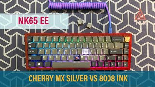 Cherry MX Silver VS 8008 Ink Switch Featuring NovelKeys NK65 Entry Edition [upl. by Latsyrhk]