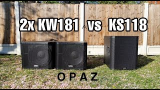 QSC KS118 vs 2x KW181🔊🔊 [upl. by Vidovic]