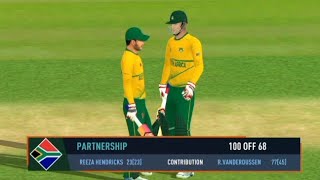 1️⃣0️⃣0️⃣ Runs Partnership bw Reeza Hendricks amp Rassie van der Dussen In RC 24 [upl. by Htebasil]