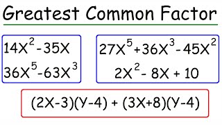 How To Factor The Greatest Common Factor In a Polynomial  Algebra [upl. by Laleb338]