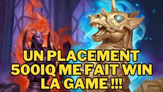 UN PLACEMENT 500IQ ME FAIT WIN   Hearthstone Battlegrounds Top Europe [upl. by Sudoeht]