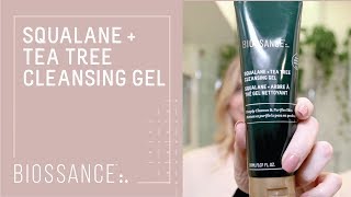 Squalane  Tea Tree Cleansing Gel  Our Products  Biossance [upl. by Marylee]