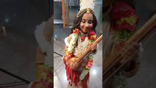 ridhis makeover as a saraswati maa♥️♥️ [upl. by Minerva]