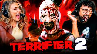 It Doesnt StopTERRIFIER 2 2022 MOVIE REACTION FIRST TIME WATCHING Art The Clown [upl. by Eilrebma]