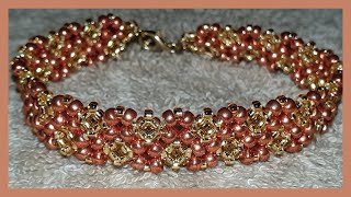 Bracelet doré et rose foncé [upl. by Assil]