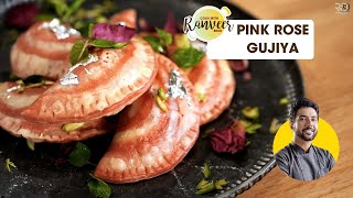 Holi Special Colourful Gujiya  Pink Rose Gujia  रवा वाली गुलाबी गुजिया  Chef Ranveer Brar [upl. by Ermey]