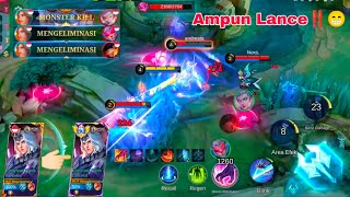 Lancelot Di Lock HabisHabisan‼️Auto Ngamuk Pake Teknik Rahasia Musuh Langsung Rata  Mobile Legends [upl. by Clarise]