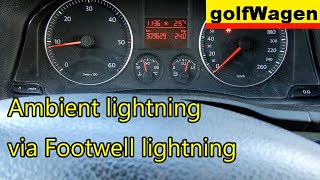 VCDS Footwell light as ambient light [upl. by Akital227]