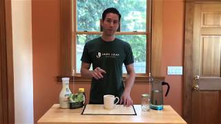 How to make a perfect matcha latte WITHOUT a whisk  Jade Leaf Matcha [upl. by Eelame]