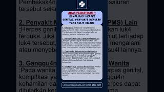 Herpes genital penyakit menular edukasikesehatan penyakitmenular ilmukesehatan [upl. by Eikin]