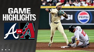 Braves vs Dbacks Game Highlights 7924  MLB Highlights [upl. by Cypro]