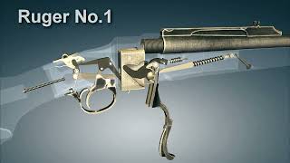 Ruger No1 singleshot rifle  3dGun [upl. by Asirrak]