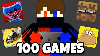 I tried the 100 MOST POPULAR PHONE GAMES [upl. by Anyl101]