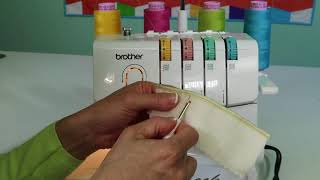 Brother 1034D Serger 28 Removing Overlock Stitches [upl. by Agate]