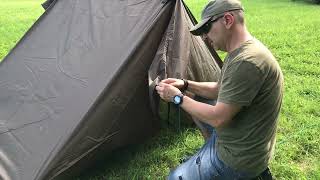 Tarp basics  the canadian tent with two trekking poles [upl. by Veejar465]