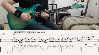 Megadeth  Hangar 18 2nd solo with tabs [upl. by Fredric563]