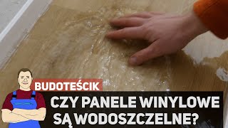 Czy panele winylowe są wodoSZCZELNE i nadają się do łazienki  test [upl. by Rabbaj]