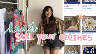 how to sell your preloved clothes online FAST amp EASY make extra 💸 when youre broke philippines [upl. by Atihana]