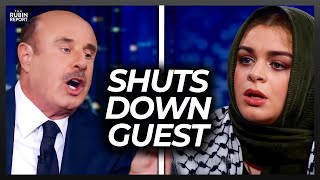 Audience Goes Nuts as Dr Phil Debunks Palestine Activist’s Lies [upl. by Kreager296]