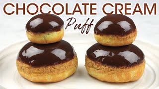 How To Make Chocolate Cream Puff Religieuse Au Chocolat Easy Cream Puff Recipe  How To Cuisine [upl. by Merwin]