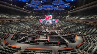 Lakewood church service Owns football stadium as a church at Houston Joel Osteen ministries [upl. by Sergo]