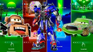 🚗 Tow Mater 🚛 vs Optimus Prime Transformers vs Chick Hicks 🛻  Coffin Dance 🪩 [upl. by Michiko282]