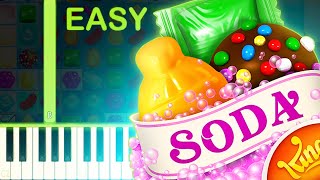 CANDY CRUSH SODA SAGA THEME  EASY Piano Tutorial [upl. by Malan258]