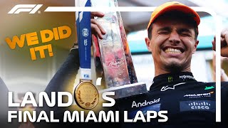 quotAre You Crying Yetquot Experience Lando Norris Final Lap IN FULL  2024 Miami Grand Prix [upl. by Enirehtakyram]