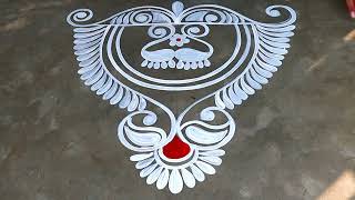 simple door alpona design  laxmi puja alpona design  latest rangoli designs for diwali 2024 [upl. by Aneeram255]