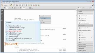 Adding an Image to an Existing PDF using Acrobat X Professional [upl. by Anole882]