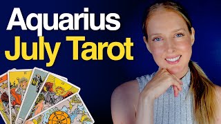 SUCCESS amp GROWTH  Aquarius July 2024 Tarot Card Predictions [upl. by Yesmar698]