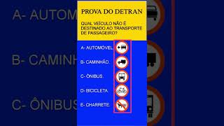 Prova teórica Detran 2024 prova do Detran 2024 como passar na prova teórica do detran 2024 [upl. by Le]