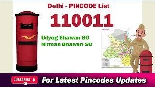 Nirman Bhawan Delhi Pin Code 110011  Udhyog Bhawan Delhi Pin Code [upl. by Okoyik]