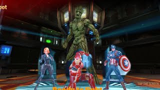 Marvel future fight groot vs iron manamp captain america [upl. by Nasas]